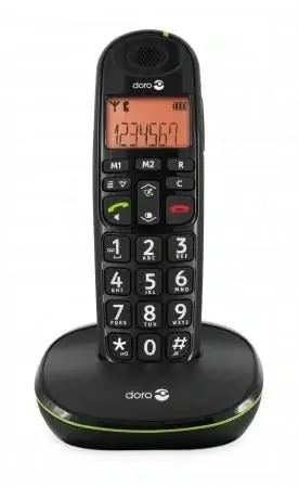Top-Preis Analoges DECT-Telefon PhoneEasy 100w schwarz mit Telefonbuch bis zu 20 Einträgen